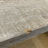 Custom Cerused Oak BENCH Gray 96w13d18h