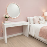 CR Laine Modern 1-Drawer CONSOLE TABLE White 49w16d30.5h
