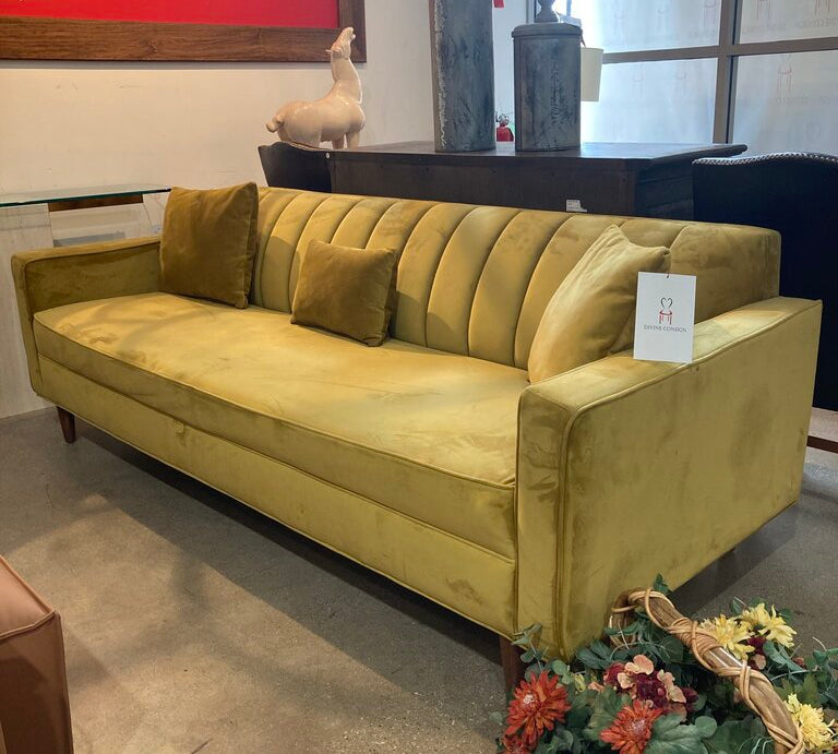 Scandinavian Designs Delphine Velvet SOFA 90w36d31h