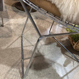 Harry Bertoia Diamond Chair w/ Custom Sheepskin Cushion By Forsyth CHAIR 33w22d32h