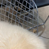 Harry Bertoia Diamond Chair w/ Custom Sheepskin Cushion By Forsyth CHAIR 33w22d32h