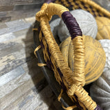 Woven Wicker & Metal Decorative Bowl ACCESSORIES 14d5h