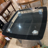 Modern Square Glass DINING TABLE 42.5d30h