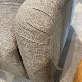 Fabric Curve Arm Power Recliner RECLINERS Taupe 35w39d37h