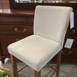 Upholstered Fabric w/ Metal Footrest BAR/COUNTER STOOL 17w18d40h