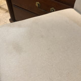 Upholstered Fabric w/ Metal Footrest BAR/COUNTER STOOL 17w18d40h