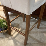 Upholstered Fabric w/ Metal Footrest BAR/COUNTER STOOL 17w18d40h