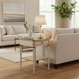 Glam Mirrored 1-Drawer NIGHTSTAND 20w15d27h
