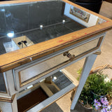 Glam Mirrored 1-Drawer NIGHTSTAND 20w15d27h