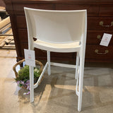 Sensilla Resin Counter Height BAR/COUNTER STOOL White 18w15d36h