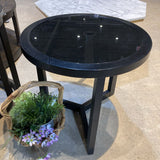 Modern Minimalist Glass Top END/SIDE TABLE 24d21.5h