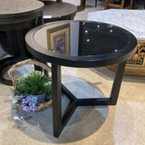 Modern Minimalist Glass Top END/SIDE TABLE 24d21.5h