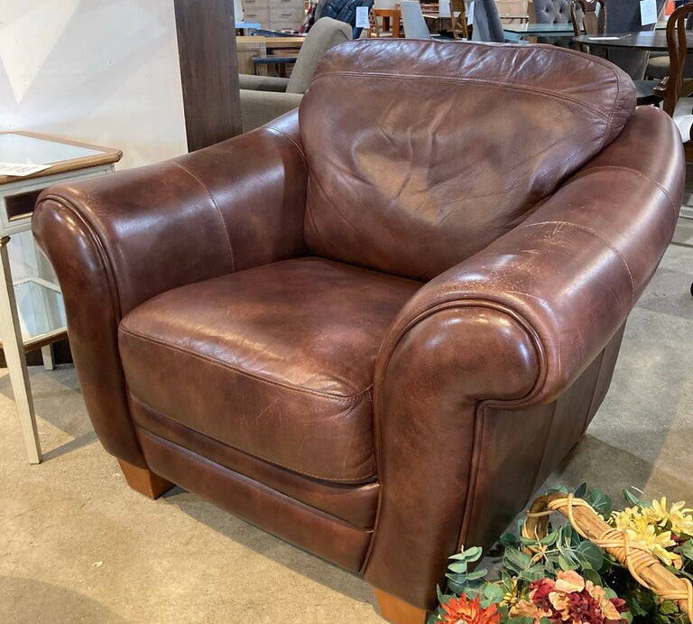 Flexsteel Latitudes Collection Leather Armchair CHAIR 44w39d34h