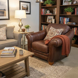 Flexsteel Latitudes Collection Leather Armchair CHAIR 44w39d34h