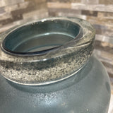 West Elm Waterscape Sea Glass Vase Large ACCESSORIES 6.5d10.5h