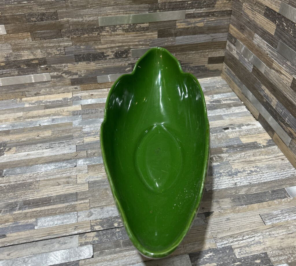 MCM Green Glaze Kentwood Bowl ACCESSORIES 15w5d3h