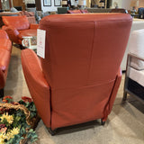 Italsofa Modernist Leather Pushback RECLINERS 34w35d39h