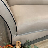 Art Deco Style Curved L-Shape SECTIONAL 124w124d33h
