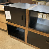Diego Two-Tone MEDIA CONSOLE Black / Brown 68Wx19.5Dx28H