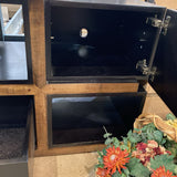 Diego Two-Tone MEDIA CONSOLE Black / Brown 68Wx19.5Dx28H