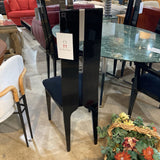 Pietro Constantini Postmodern Lacquer High-Back DINING CHAIRS 19w18d43.5h
