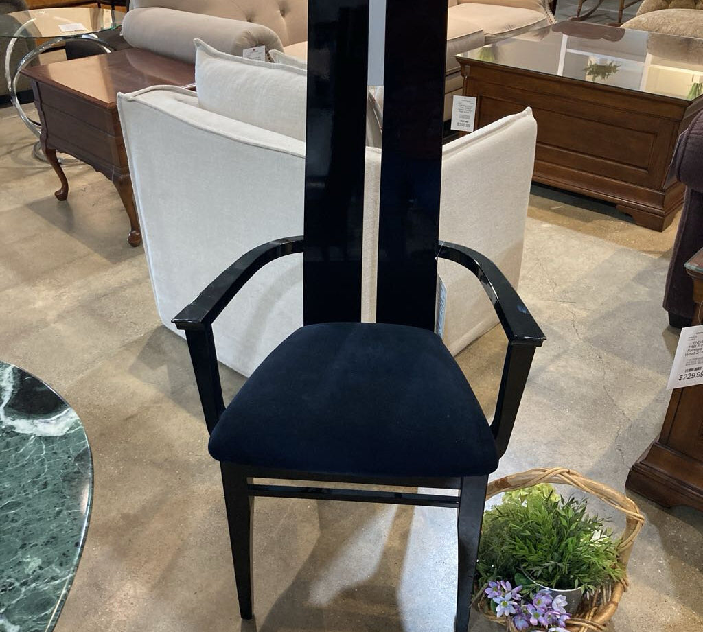 Pietro Constantini Postmodern Lacquer High-Back Captain DINING CHAIRS 23.518d43.5h