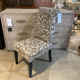 Upholstered Floral Pattern DINING CHAIRS 19w21d40h