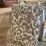 Upholstered Floral Pattern DINING CHAIRS 19w21d40h