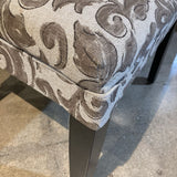 Upholstered Floral Pattern DINING CHAIRS 19w21d40h