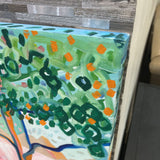 Original Signed Stylized Abstract Landscape On Canvas ART WORK 48x48
