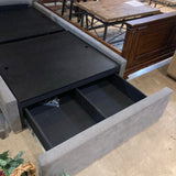 Restoration Hardware TWIN Foot Storage w/ Ribbed Headboard BEDS 44Wx92Dx37H