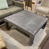 Jayson Home Dara Square Wood Distressed COFFEE/COCKTAIL TABLE Grey 40Wx40Dx16H