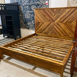 West Elm Alexa Reclaimed Wood King Bed BEDS 80w86d64h