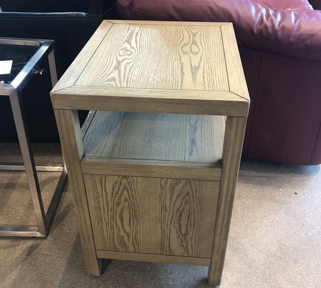 Celine 2-Drawer NIGHTSTAND Taupe/Gold 21w17d27h