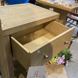 Celine 1-Drawer NIGHTSTAND Taupe/Gold 21w17d27h