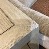 Celine 1-Drawer NIGHTSTAND Taupe/Gold 21w17d27h