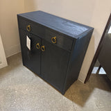 Lark 1-Drawer Cabinet FURNITURE Navy/Gold 31w14d30h