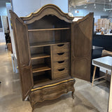 French Provincial Fruitwood Armoire FURNITURE 42w21d80h