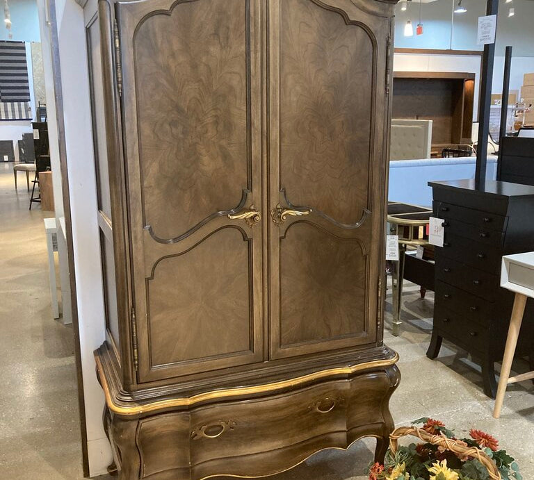 French Provincial Fruitwood Armoire FURNITURE 42w21d80h