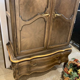 French Provincial Fruitwood Armoire FURNITURE 42w21d80h