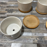 5pc Set Ceramic Succulent Pots ACCESSORIES 3d2h