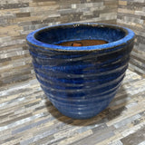 Campania Montauk Planter ACCESSORIES Blue Glaze 11d9h