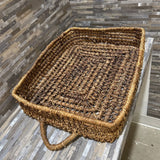 Rectangular Rattan Tray w/ Handles ACCESSORIES 20w17d5h