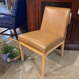 Casterly Elliot Leather DINING CHAIRS Caramel/Fawn 20w26d