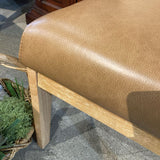 Casterly Elliot Leather DINING CHAIRS Caramel/Fawn 20w26d