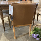 Casterly Elliot Leather DINING CHAIRS Caramel/Fawn 20w26d