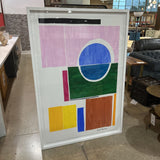 Matt Revers Original Geometric Abstract Painting ART WORK 48x69