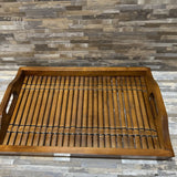 Slatted Bamboo Serving Tray ACCESSORIES 20w13d2h