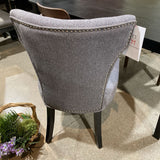 Traditional Tufted Fabric & Nailhead Trim CHAIR Gray 22w20d36h