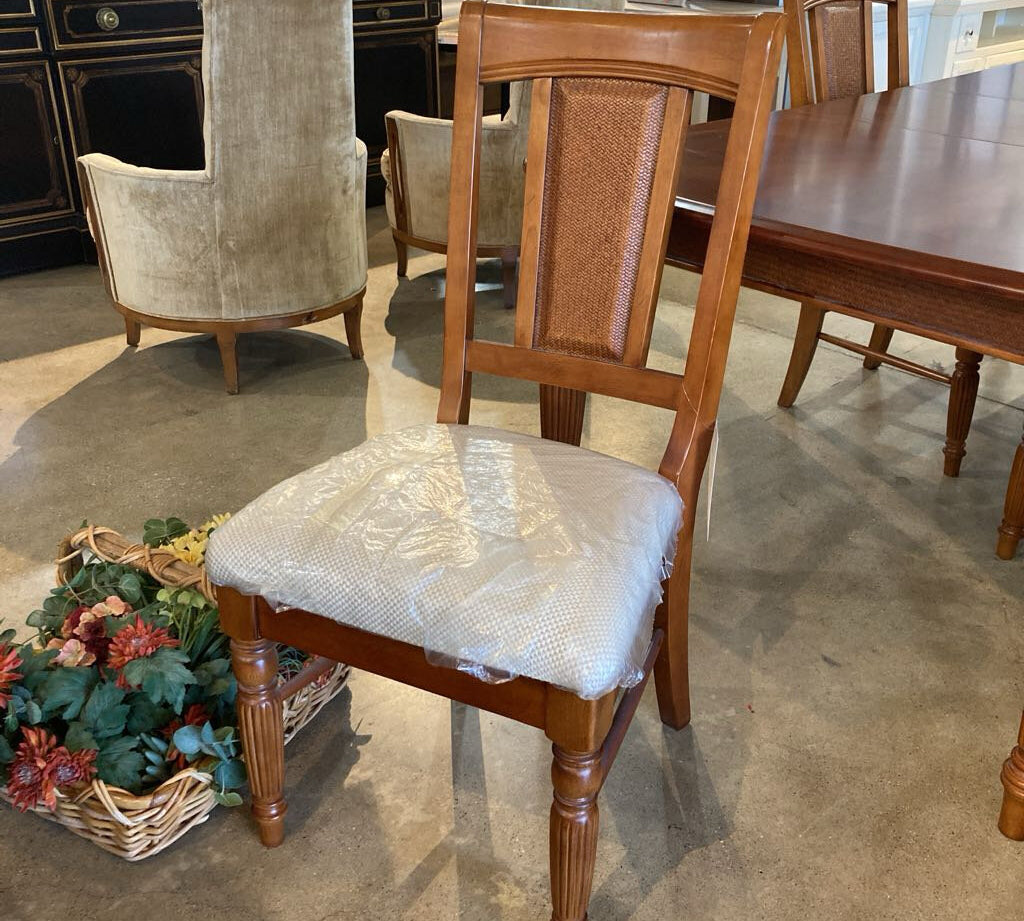 Cherry Finish Upholstered Seat DINING CHAIRS 20Wx19Dx40H